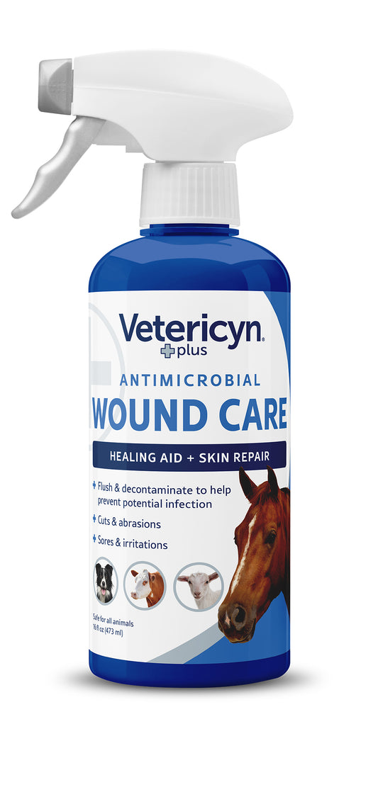 Vetericyn+ Antimicrobial Equine Wound & Skin Care 473 ml